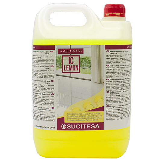 SUCITESA AQUAGEN IC Lemon přípravek na podlahy s bioalkoholem 5l VEGAN, vůně citron