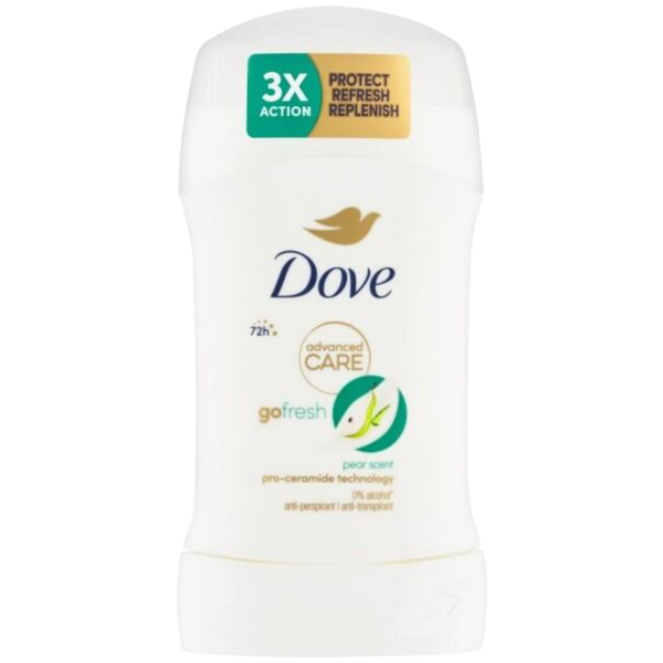 Dove tuhý antiperspirant Advanced Care Pear & Aloe Vera 50ml