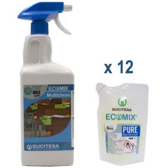 SUCITESA ECOMIX PURE MULTICLEAN, univerzální, balení 12x90ml sáček+lahev