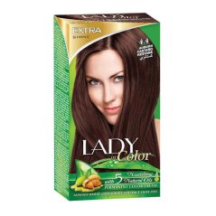 Barva na vlasy LADY in Color, 4.4 Kaštánově hnědá