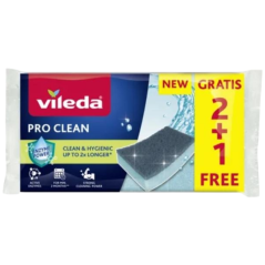 Vileda Pro Clean hubka na riad, 2+1 ks