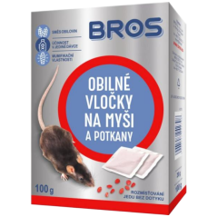 Bros obilné vločky proti myším, krysám a potkanům, 100 g