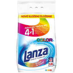Lanza Fresh & Clean Color prací prášek na barevné prádlo 90 dávek 5,85 kg