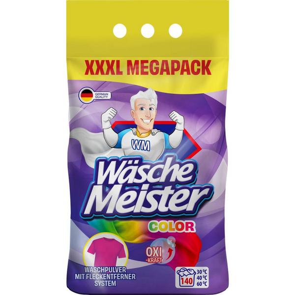WascheMeister Color 10,5 kg 140 PD prací prášek