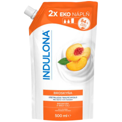 Indulona pečujúce tekuté mydlo Broskyňa - náhradná náplň 500ml