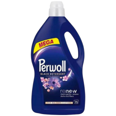 Perwoll prací gél Mega Renew Dark Bloom 75 praní, 3750 ml