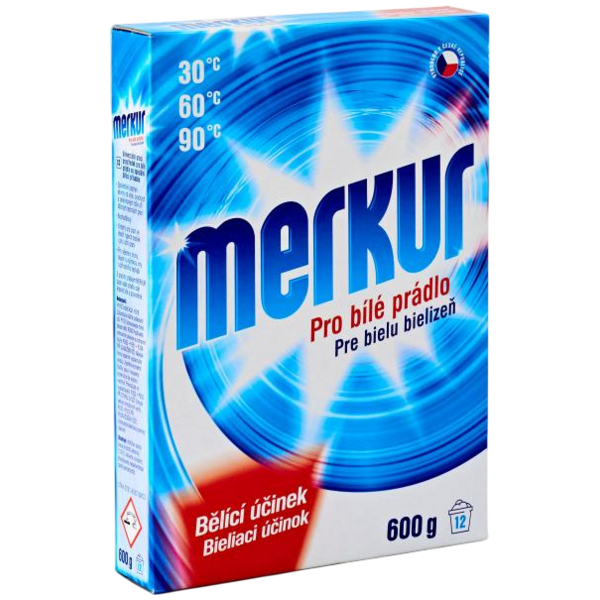 Merkur bílá síla prací prášek pro bílé, 600 g Merkur bílá síla prací prášek pro bílé, 600 g