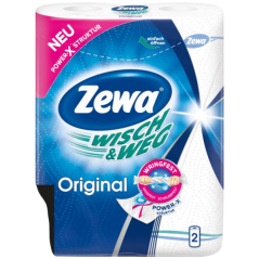 Zewa Wisch & Weg Original 2vrstvé papírové utěrky, 2 × 45 útržků