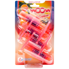 wOOm WC záveska 4x50g farbiaca - Tropical Fruits