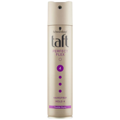 Taft Perfect Flex, lak na vlasy ultra silně tužící, síla fixace 4, 250 ml
