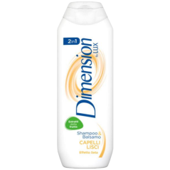 Dimension by LUX 2v1 šampón a balzám na rovné vlasy, 250 ml
