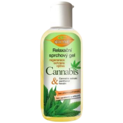 Cestovní relaxační sprchový gel CANNABIS 80 ml