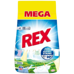 REX prací prášok Amazonia Freshness 80 praní, 4,4kg