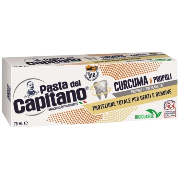 CURCUMA & PROPOLI - zubní pasta antibakteriální s kurkumou a propolisem 75 ml