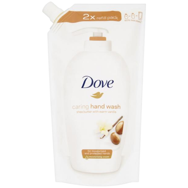 Dove tekuté mýdlo Bambucké máslo a vanilka, náplň, 500 ml