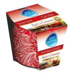 PanAroma dekoratívna vonná sviečka Apple & Cinnamon 85g