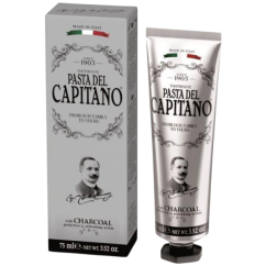 CAPITANO 1905 CHARCOAL - premium zubní pasta s aktivním uhlím 75 ml + DÁREK ZDARMA pasta 15 ml