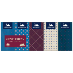 Harmony Gentlemans Parfum 3vrstvové papierové vreckovky, 10× 10 ks