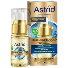 Astrid Hyaluronic Gold oční sérum, 15 ml