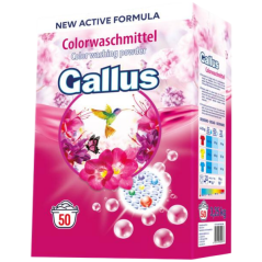 Gallus prací prášok, 50 dávok, color, 3,25 kg