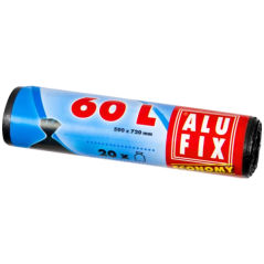 Alufix vrecia na odpad, 13 µ, 59 × 72 cm, 60 l, 20 ks