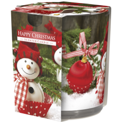 Svíca vonná sklo s fóliou Veselé vánoce (sn72s-25)