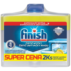 Finish Lemon čistič myčky duopack, 2× 250 ml