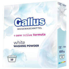 Gallus prací prášok White, 10 dávok, 600g