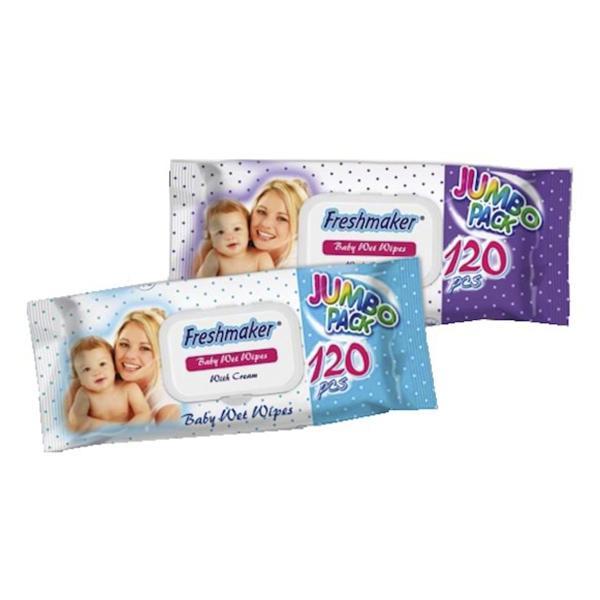 Freshmaker Vlhčené ubrousky pro děti 120 ks Freshmaker Vlhčené ubrousky pro děti 120 ks