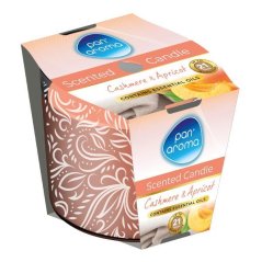 PanAroma dekoratívna vonná sviečka Cashmere & Apricot 85g