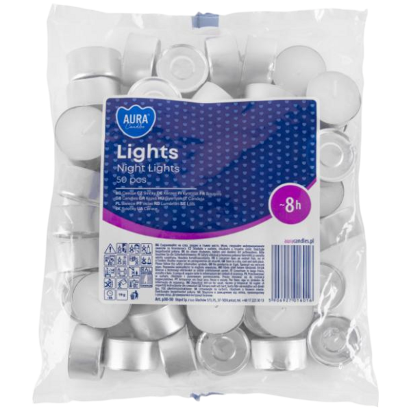 Bispol čajové svíčky, 50 ks