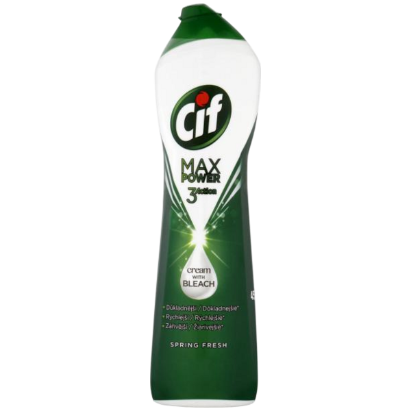 Cif krém MaxPower Spring Fresh tekutý písek, 450 ml Cif krém MaxPower Spring Fresh tekutý písek, 450 ml
