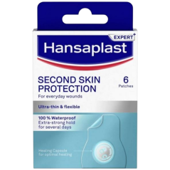 Hansaplast Second Skin protection hydrokoloidná náplasť, 6 ks