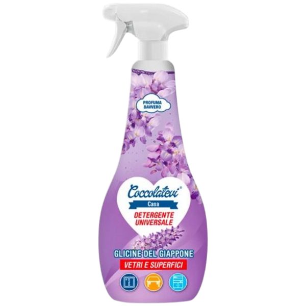 COCCOLATEVI VETRI & SUPERFICI GLICINE DEL GIAPPONE - Čistič skla a povrchů 750 ml