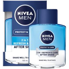 Nivea Men Protect & Care 2v1 pečující voda po holení, 100 ml