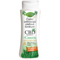 Čistící odličovací pleťové tonikum CBD Kanabidiol 255 ml