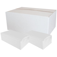 Papierové utierky ZZ do zásobníka, 1-vrstvé, extra biele, 4000 ks