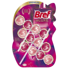 Bref DeLuxe Delicate Magnolia WC blok v guľôčkach, 3× 50 g