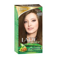 Barva na vlasy LADY in Color, 7.77 Mliečno čokoládová