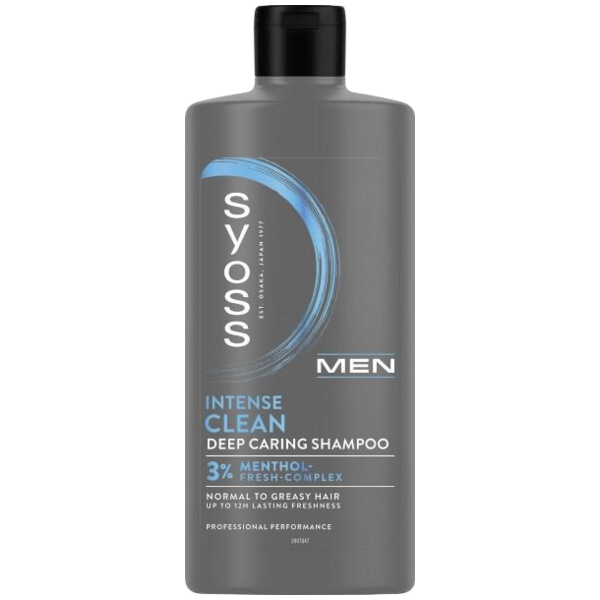 Syoss Men Clean & Cool šampon pro normální až mastné vlasy, 440 ml