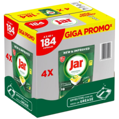 Jar tablety do umývačky Original All In One Lemon, 4× 46 ks, spolu 184 ks