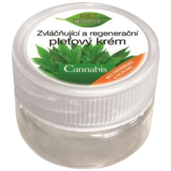 Cestovní zvláčňující a regenerační pleťový krém CANNABIS 25 ml