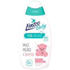 Linteo Baby umývacie mlieko a šampón Gentle Cleansing, 425 ml