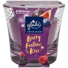 Glade svíčka vonná Maxi Berry Festive Kiss, 204 g