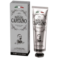 CAPITANO 1905 CHARCOAL - premium zubní pasta s aktivním uhlím 75 ml + DÁREK ZDARMA pasta 15 ml