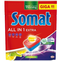 Somat tablety do umývačky All in 1 Extra Lemon & Lime, 85 ks