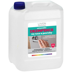 LAVON dezinfekcia univerzálna na ruky a povrchy, 5l