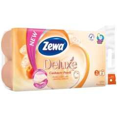 Zewa Deluxe Cashmere Peach 3vrstvý toaletný papier, 8 rolí, 19,3 m role