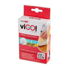 viGO! Rukavice vinylové veľkosť L 10ks