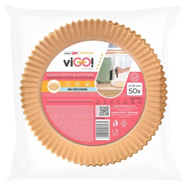 viGO! Pečící papír do fritézy 16 cm 50 ks